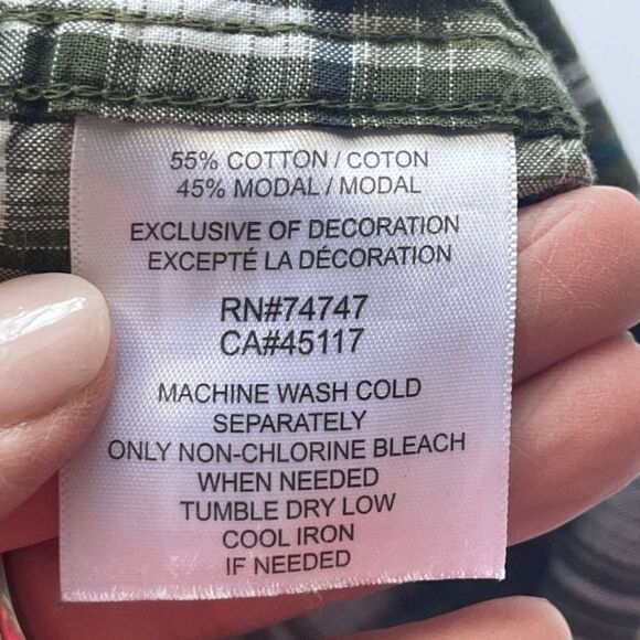 Redhead Green, Blue‎ and White Plaid Short Sleeve Shirt,2XL - Picture 9 of 9